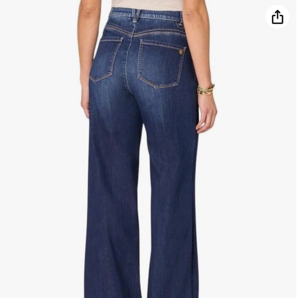 Democracy "Ab Solution" Wide Leg Jean Size 8 - Picture 9 of 9